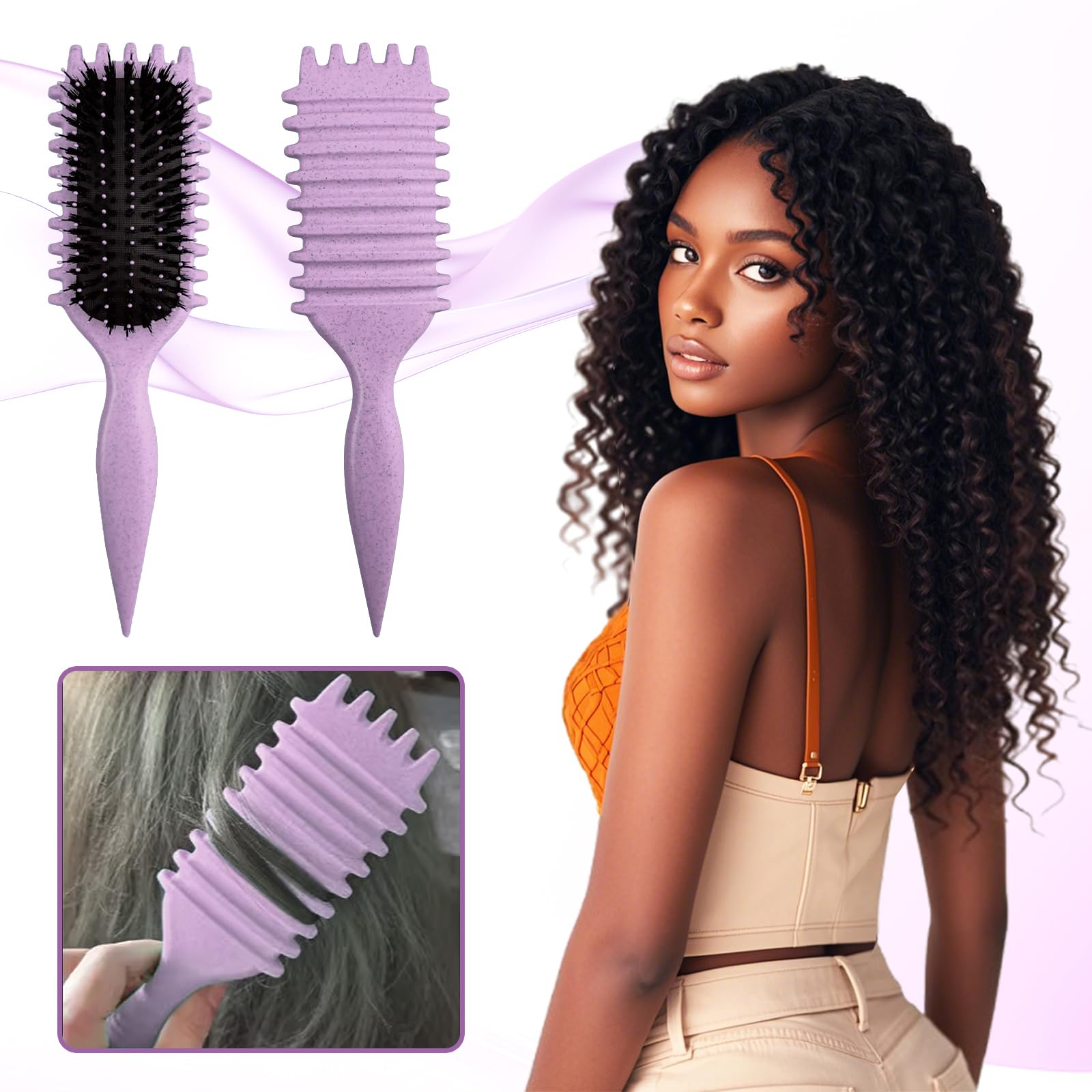 SMARTBEST Candy Brush purple finish enhances styling sessions with a stylish look