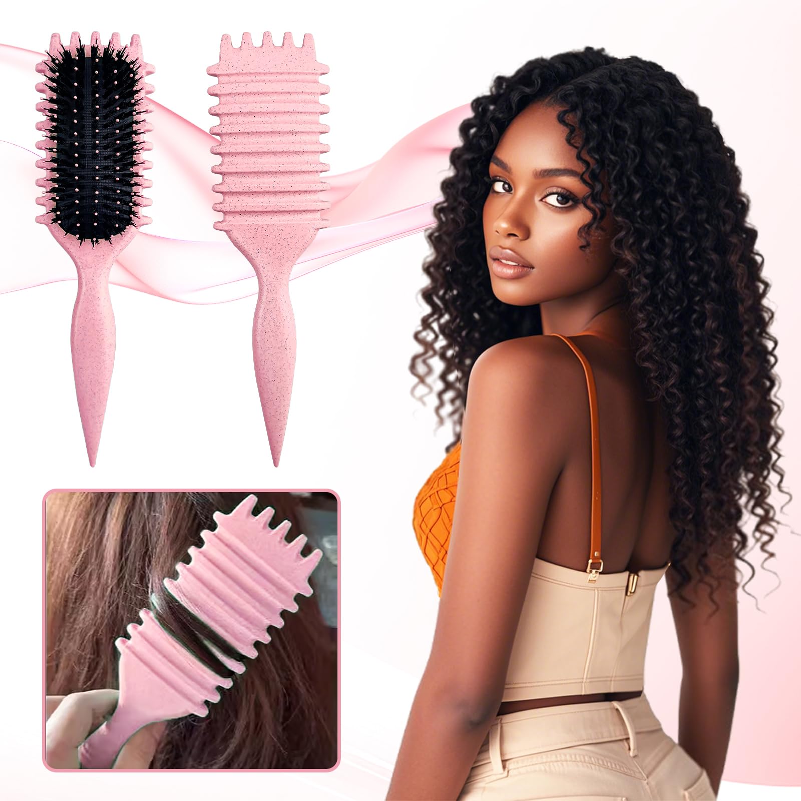 SMARTBEST Candy Brush soft-bristle-gentle on all hair types reducing breakage
