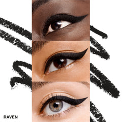 Smashbox Always Sharp eyeliner on waterline for precise definition.