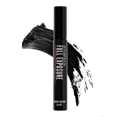 Smashbox Full Exposure Mascara brush close-up showing root-grab action for defined lashes.