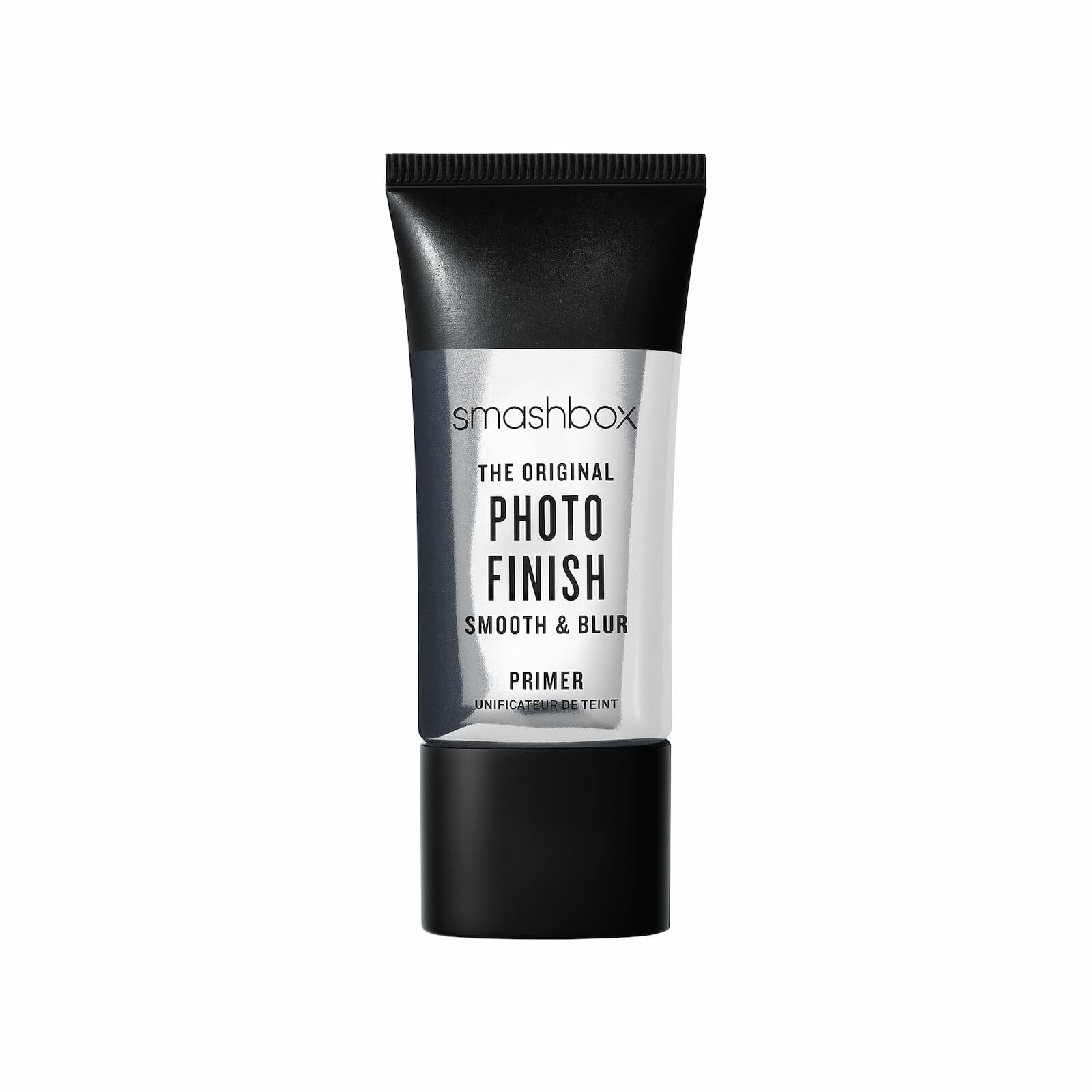 Smashbox Photo Finish bottle with a silky primer that smooths texture instantly.