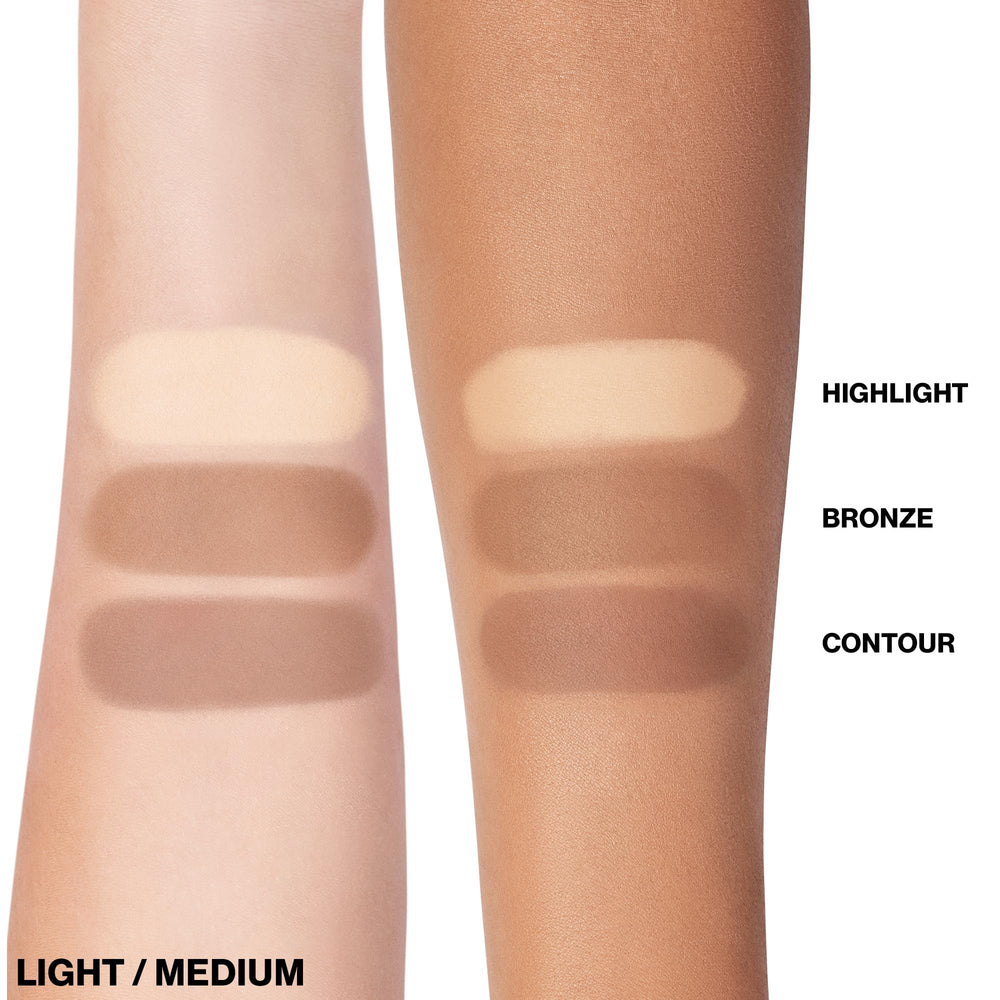 Smashbox Sculpted definition close-up showing precise contour and glow.