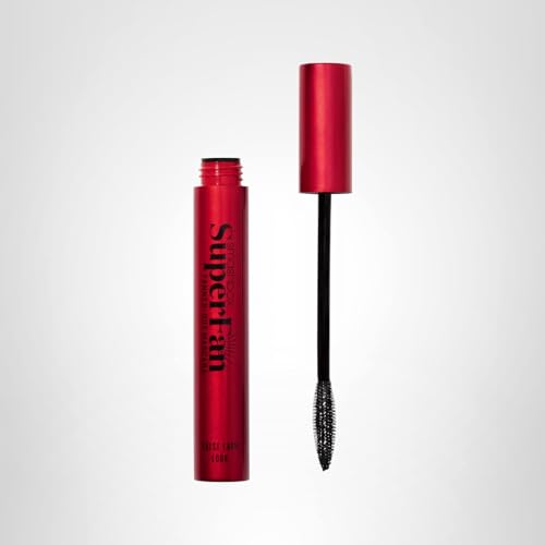 Travel-friendly mascara tube ready for on-the-go use.