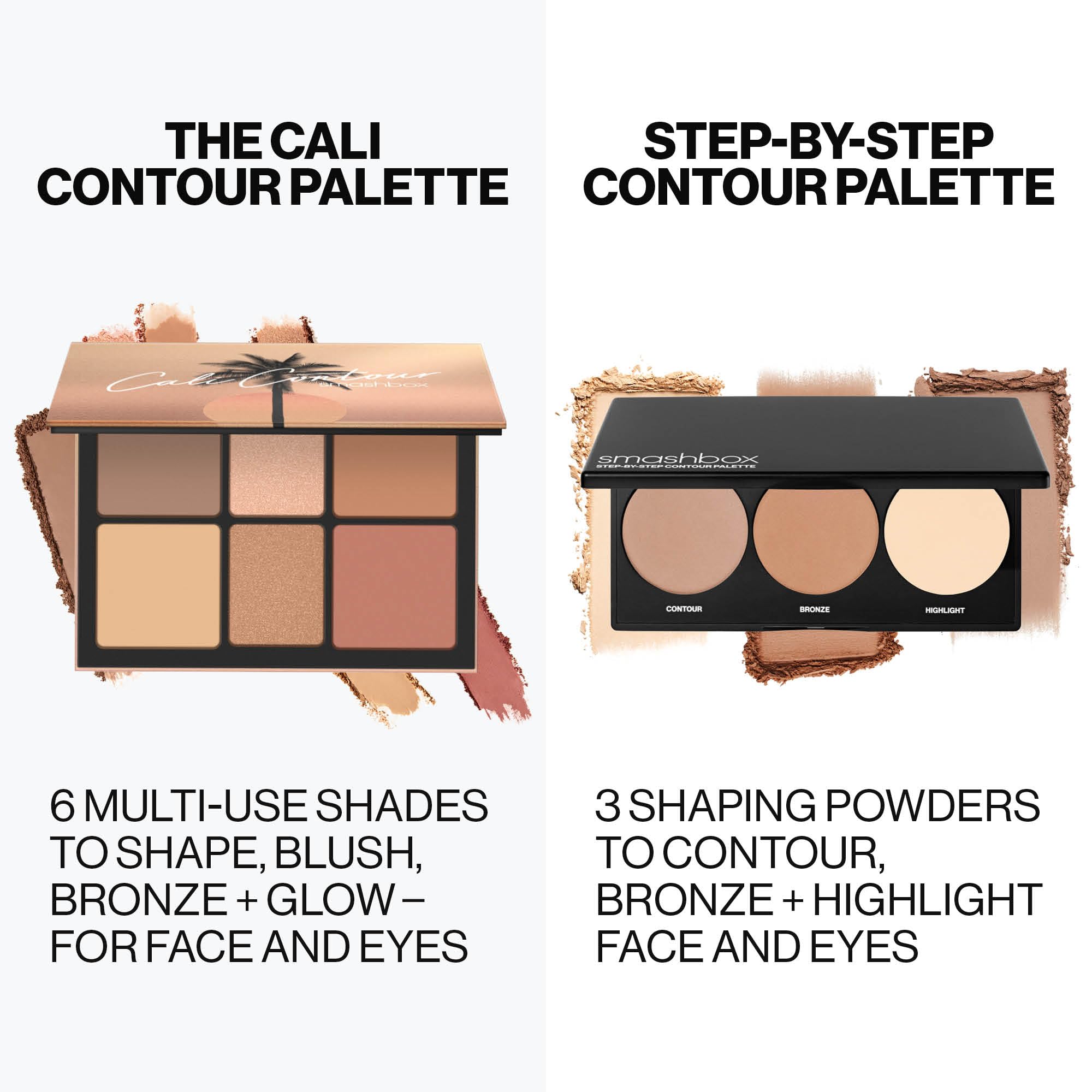 Smashbox Travel-friendly compact fits in a purse or bag for convenience.