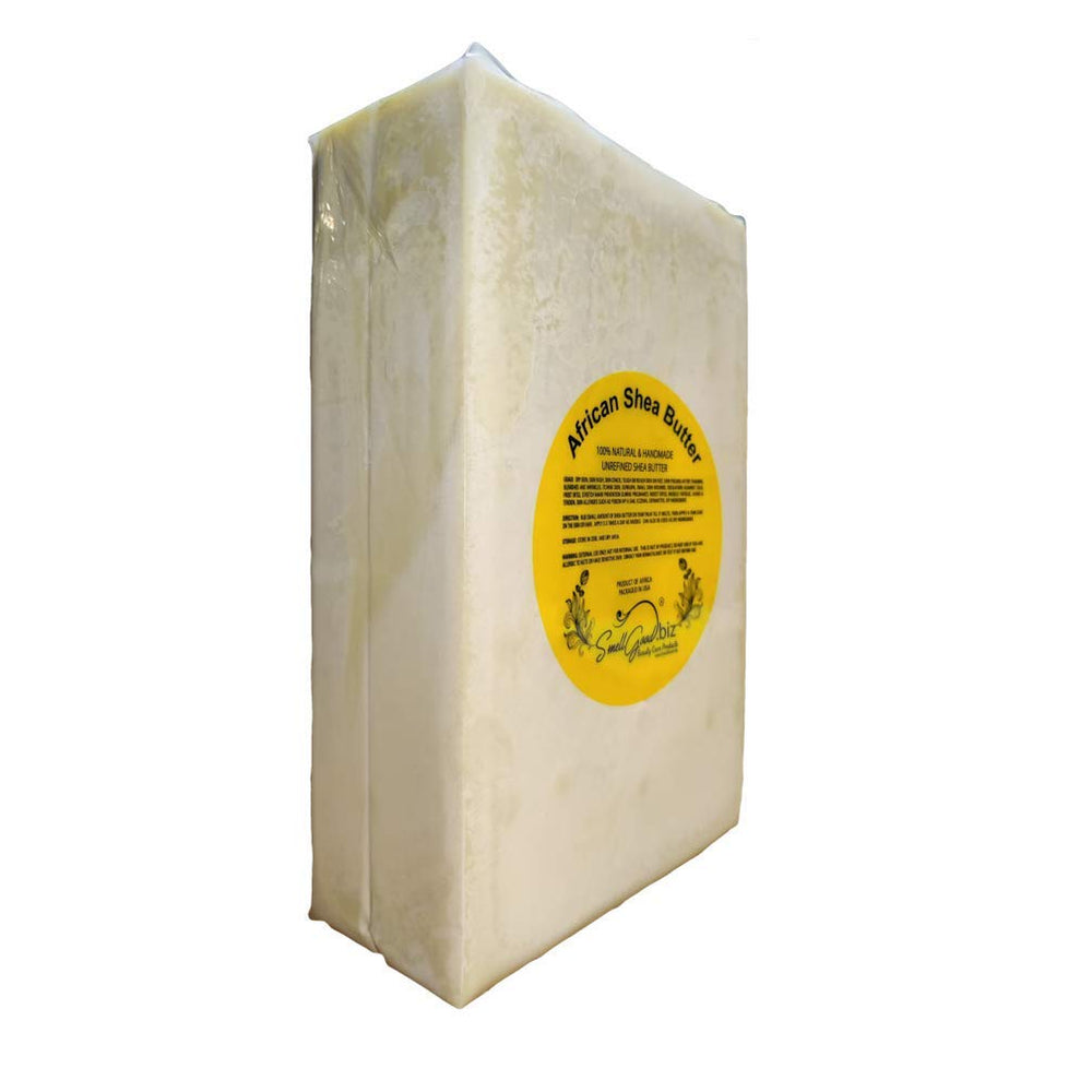 SmellGood African Shea Butter Ghana raw block ideal for daily skin nourishment.