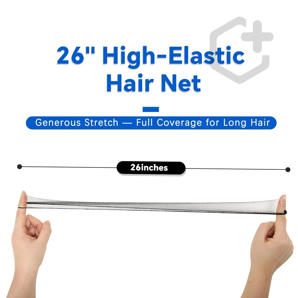 Smilco black hair net pack of 100pcs for professional use