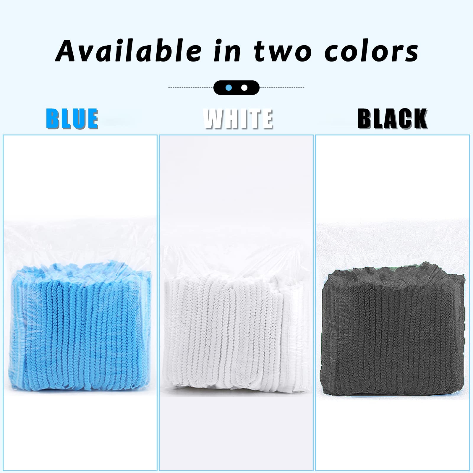 Gorro desechable Smilco ligero y transpirable para uso en comida.