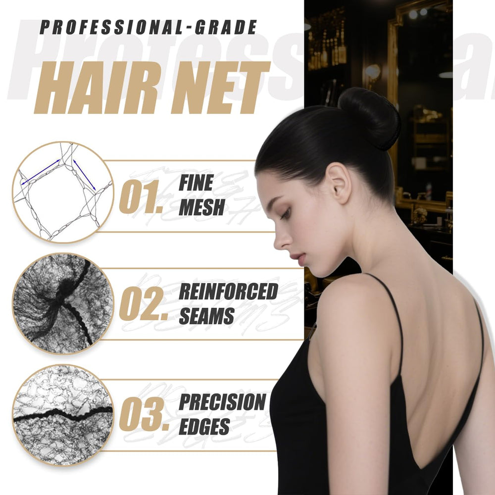 Smilco red de cabello tejido elástico, ajuste seguro y elástico para diferentes estilos