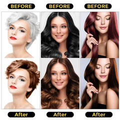Sminktec 3 in 1 herbal dye shampoo gray hair coverage in minutes
