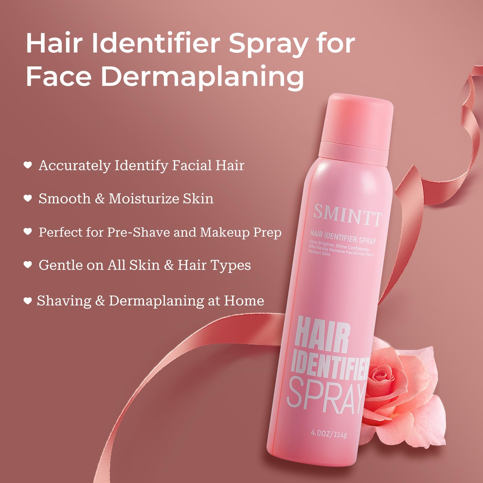 SMINTT Hair Identifier Spray provides a cooling, non-sticky barrier during shaving.