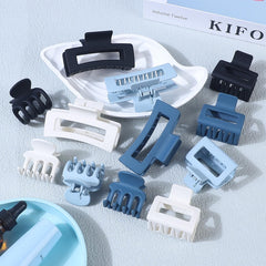 SMKSL 3 Styles big blue square clip strong hold for thick hair