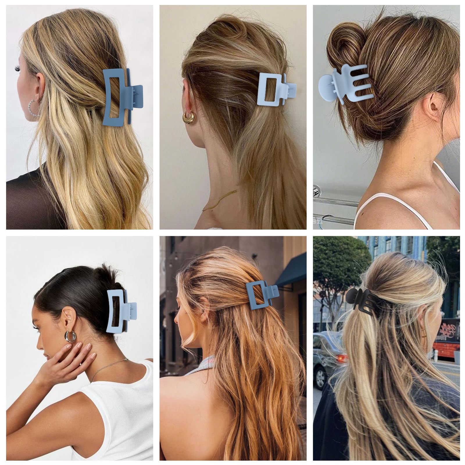SMKSL model wearing clips in hair for quick daily styling