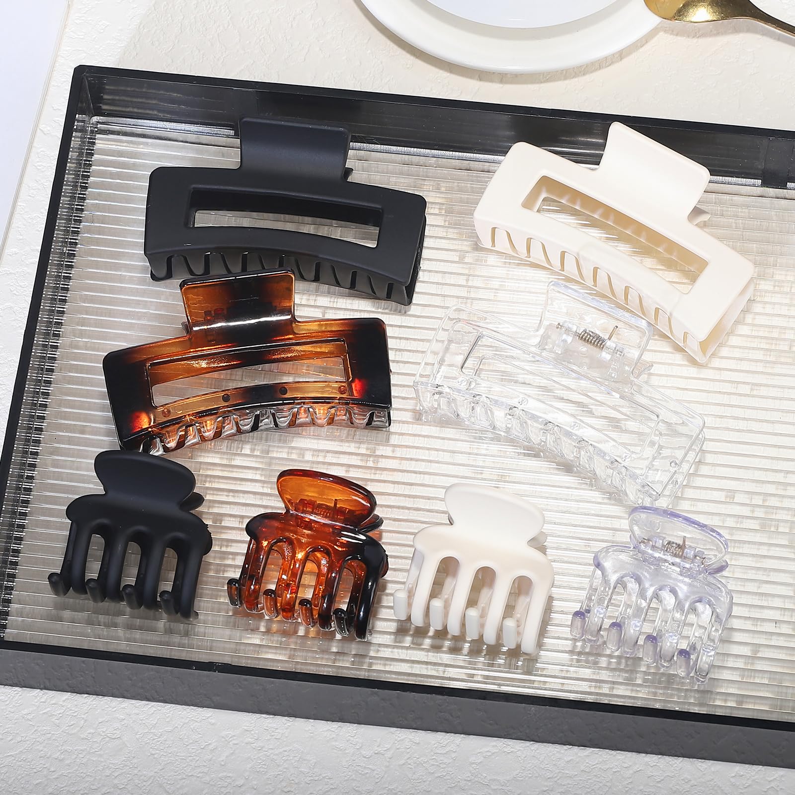 SMKSL durable plastic clip with a strong spring keeps hair in place