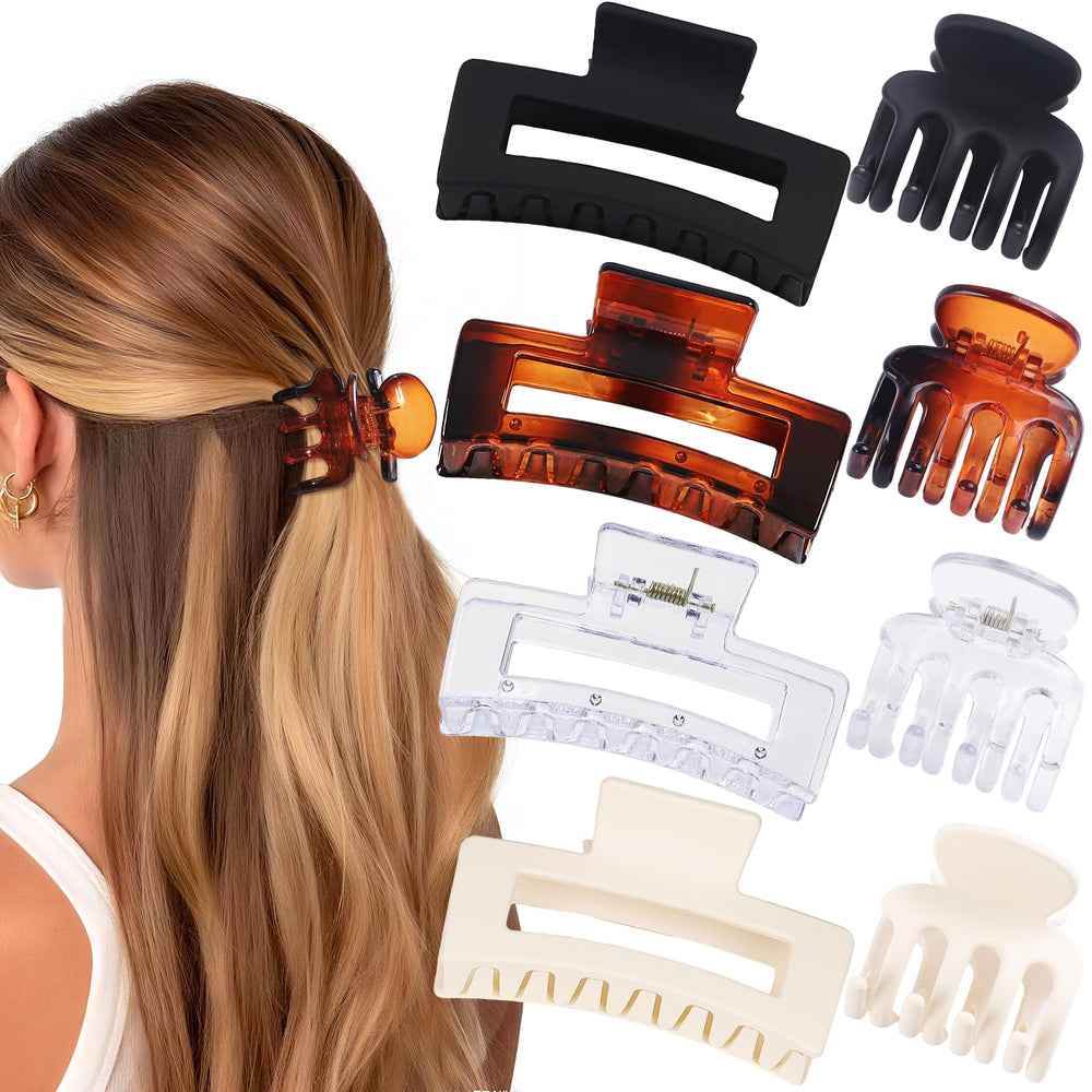 SMKSL square claw clip offers a strong grip for updos and ponytails