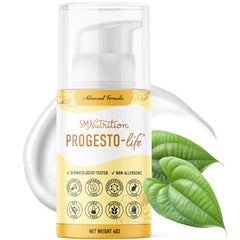 SMNutrition Advanced Progesto-Life Skin Cream bottle with pump for daily moisturizing