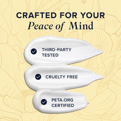 Creamy texture of SMNutrition Progesto-Life being applied to skin for hydration