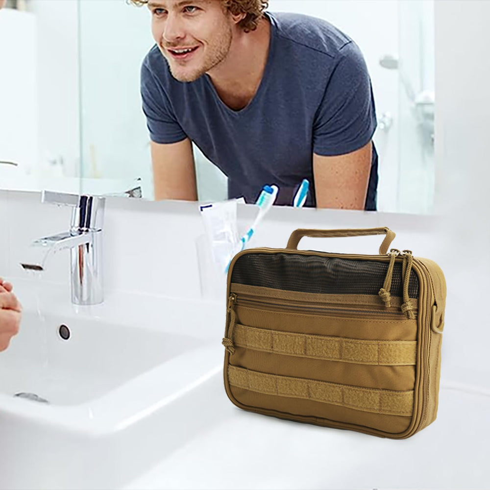SMONT Dopp kit with side handle for easy carrying during travel and gym days