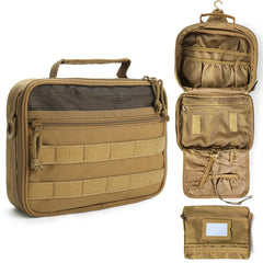 SMONT tactical toiletry bag with multi-pocket layout keeps essentials organized on the go