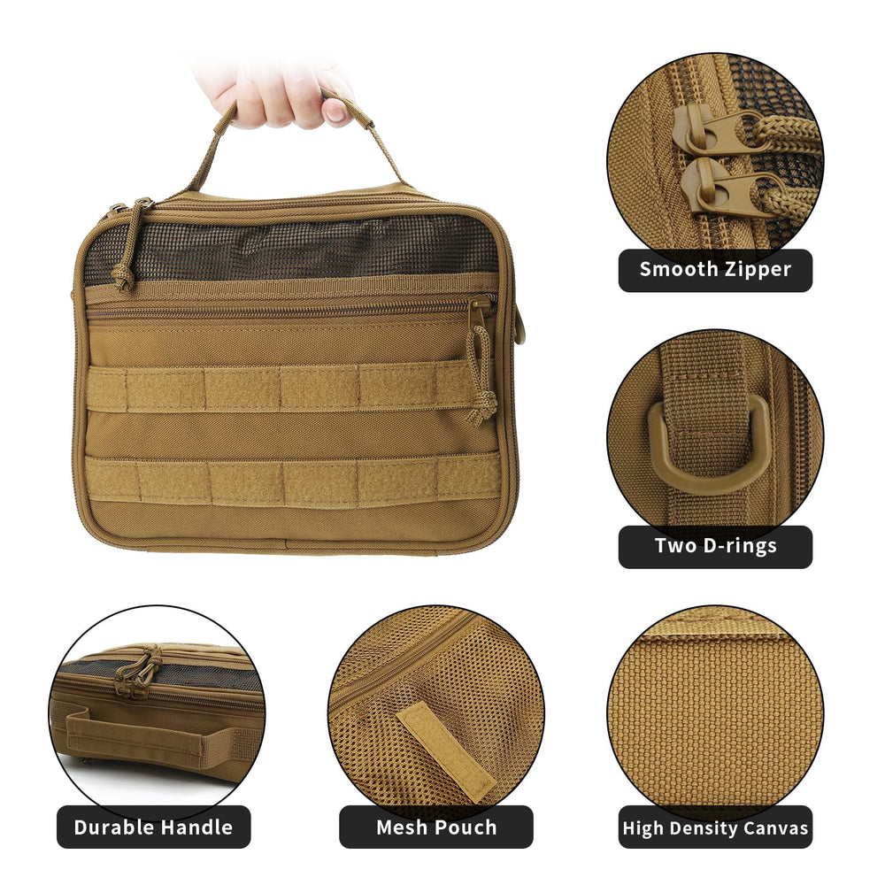 SMONT Toiletry Bag built-in 360° rotating hook for bathroom or campsite.