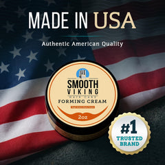 Smooth Viking Forming Cream, aplicación manual suave, facilita el peinado diario.