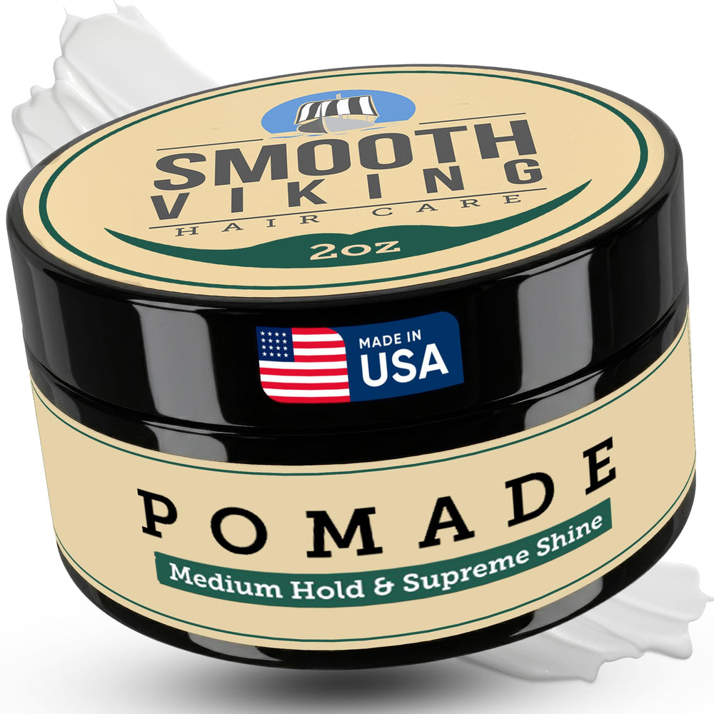 Smooth Viking Pomada en botella con brillo alto y fijación media para todo tipo de cabello