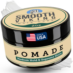 Smooth Viking Pomada en botella con brillo alto y fijación media para todo tipo de cabello