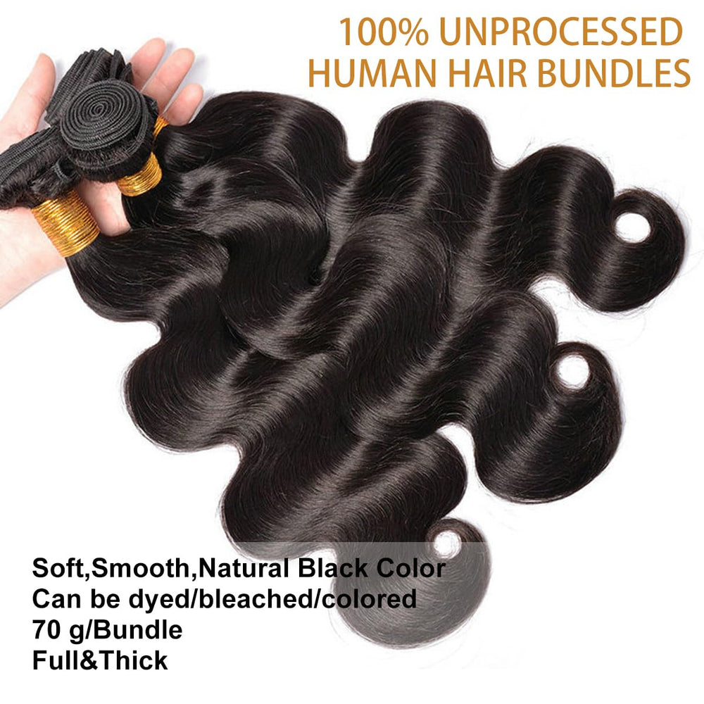 Smoothair Body Wave Bundles density close-up reveals full ends and bounce