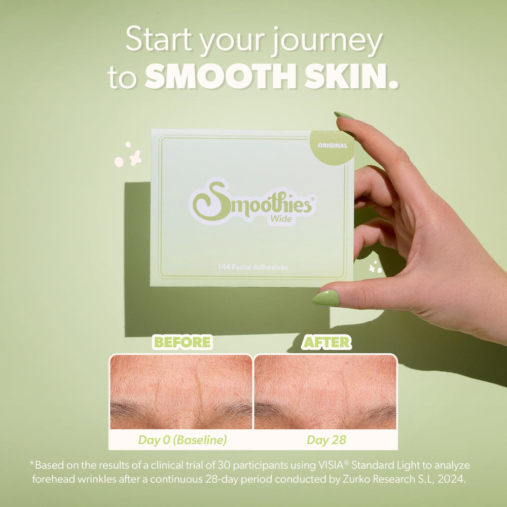 Smoothies see-through design patch on skin for discreet use
