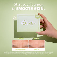 Smoothies see-through design patch on skin for discreet use