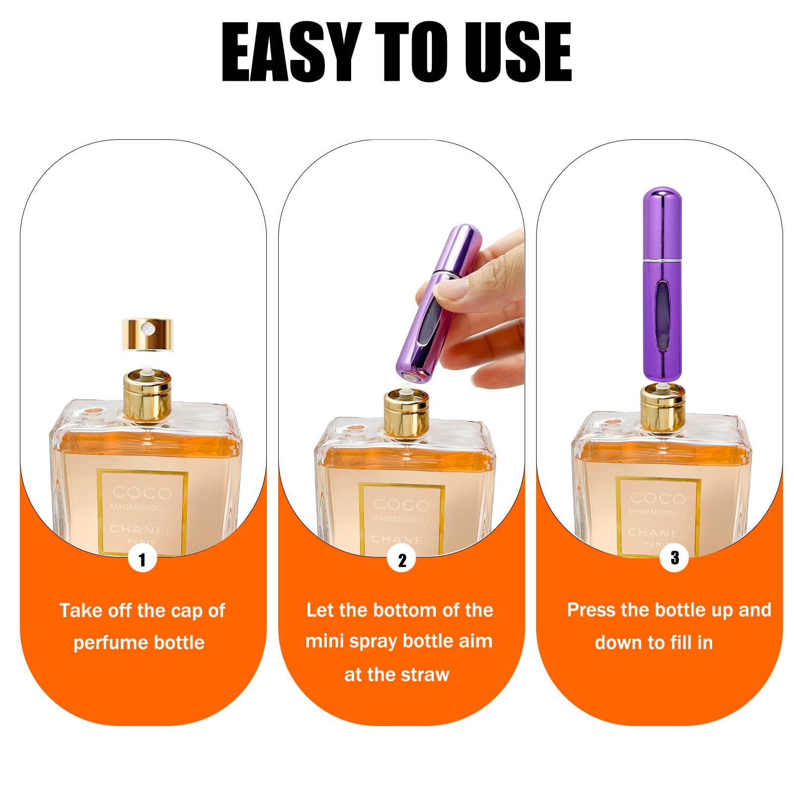 Smtheasy aluminum travel perfume container is lightweight yet durable
