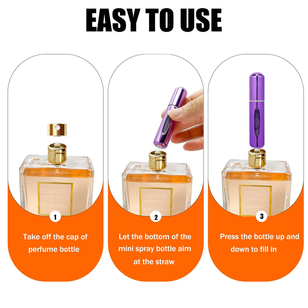 Smtheasy aluminum travel perfume container is lightweight yet durable