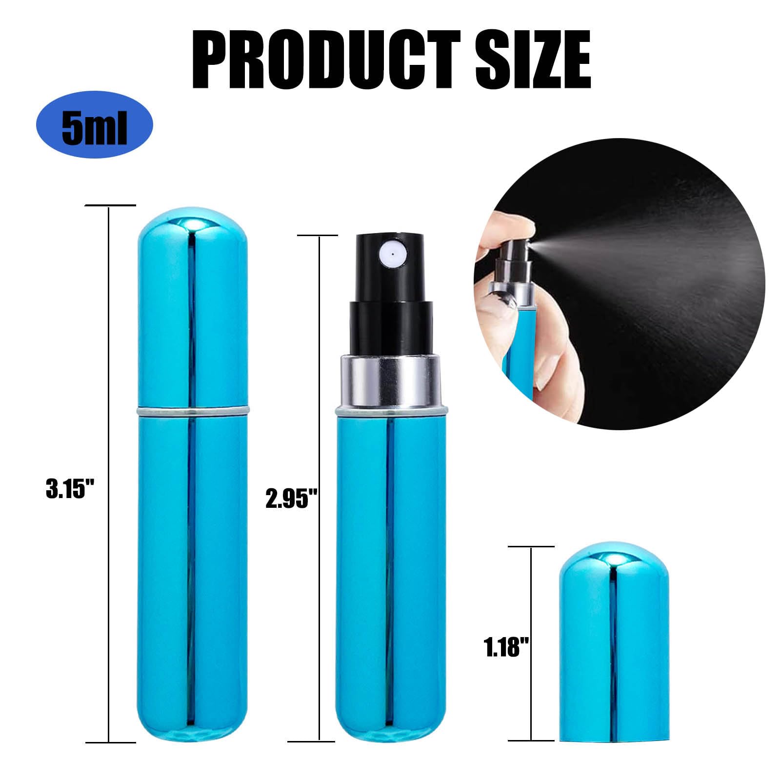 Smtheasy travel scent pump case available in multiple colors for style