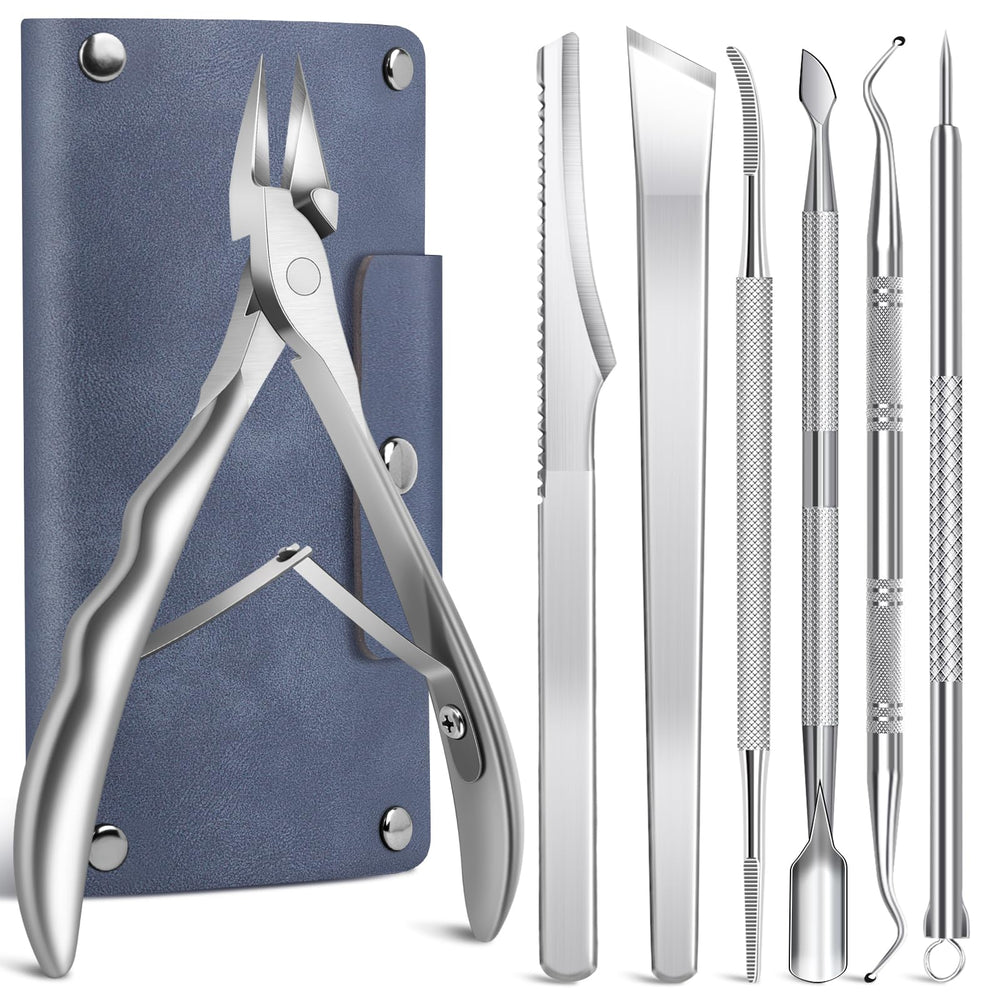 SMZHealing 7-piece kit with tools for precise ingrown nail care and at-home pedicure.
