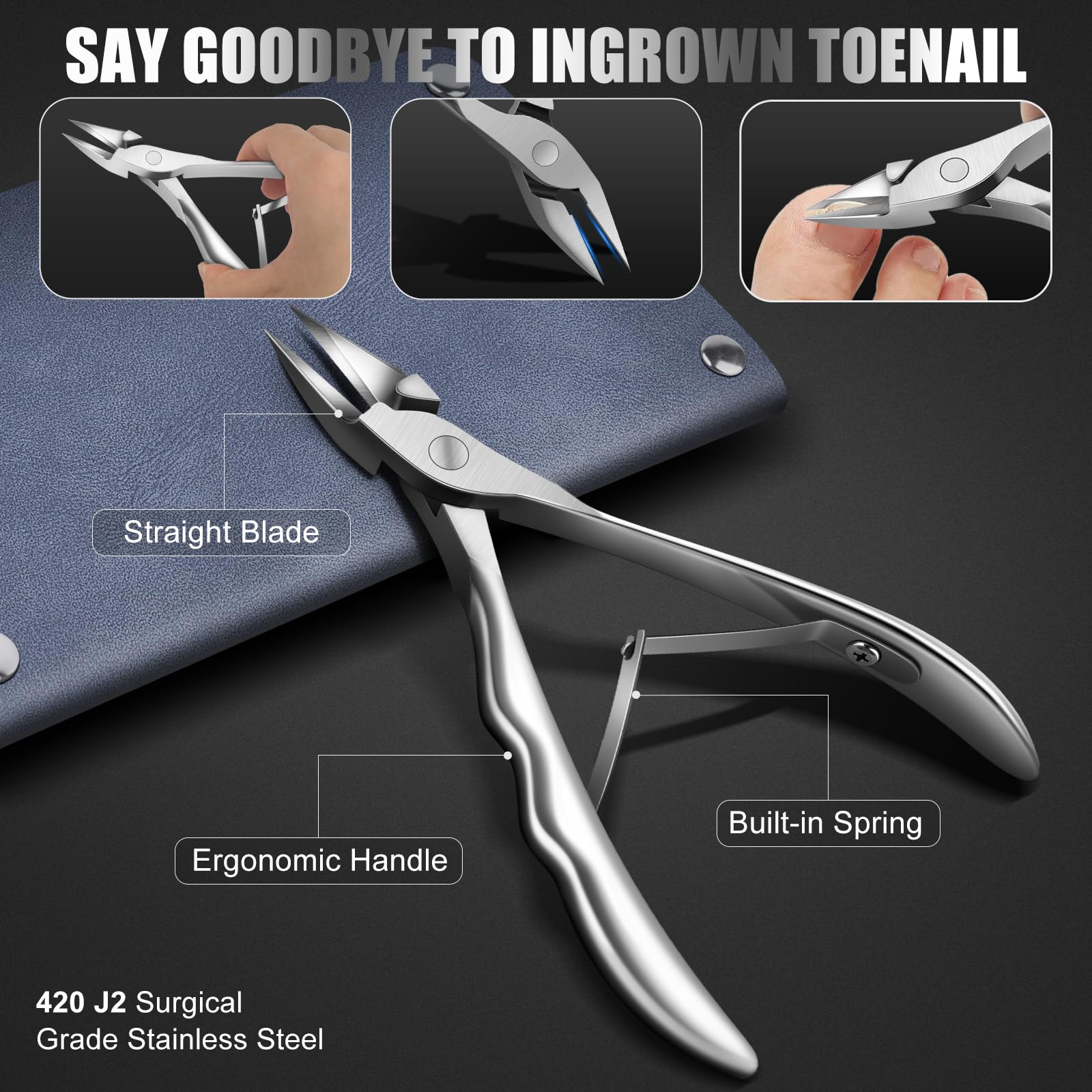SMZHealing ingrown toenail lifter tools help gently lift affected edges.