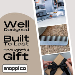 Snappi Co metal folding beard comb, 304 stainless steel, durable