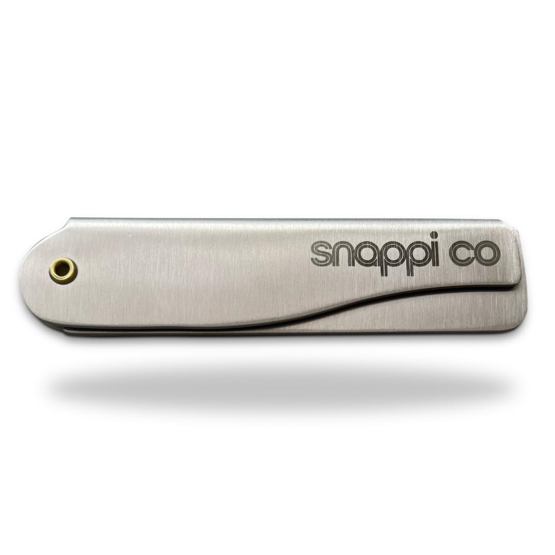 Snappi Co metal folding beard comb in case for on-the-go grooming