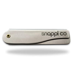 Snappi Co metal folding beard comb in case for on-the-go grooming
