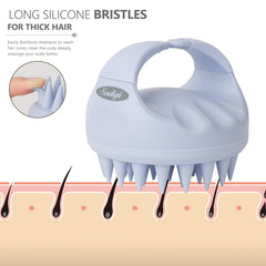Sndyi scalp exfoliator massages while potentially reducing oil and dandruff buildup.