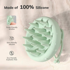 Sndyi silicone scalp brush with moderate bristles for sensitive scalps