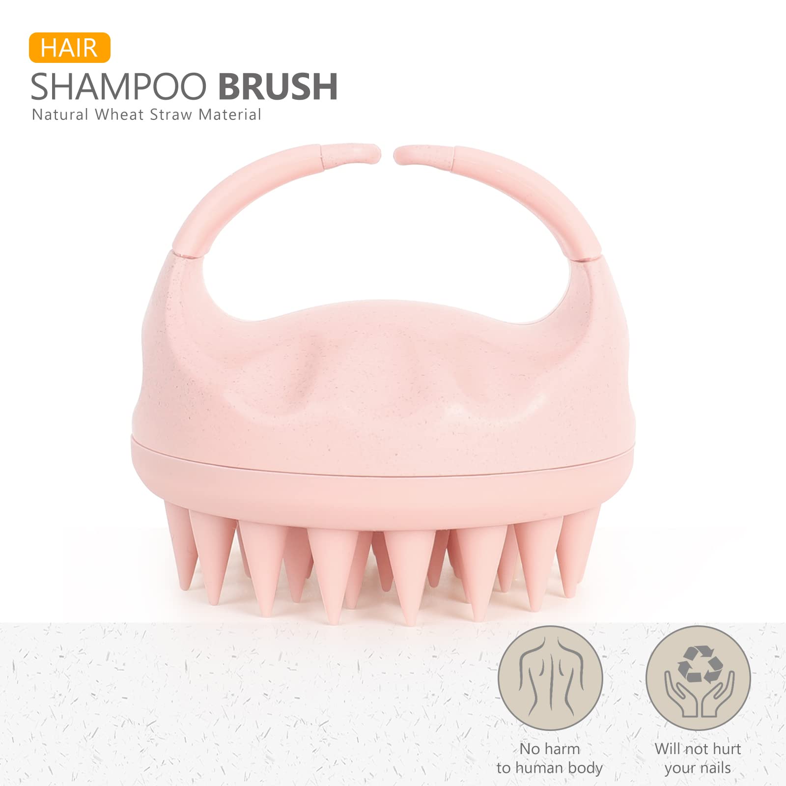 Sndyi soft silicone bristles close-up for thorough scalp cleansing.