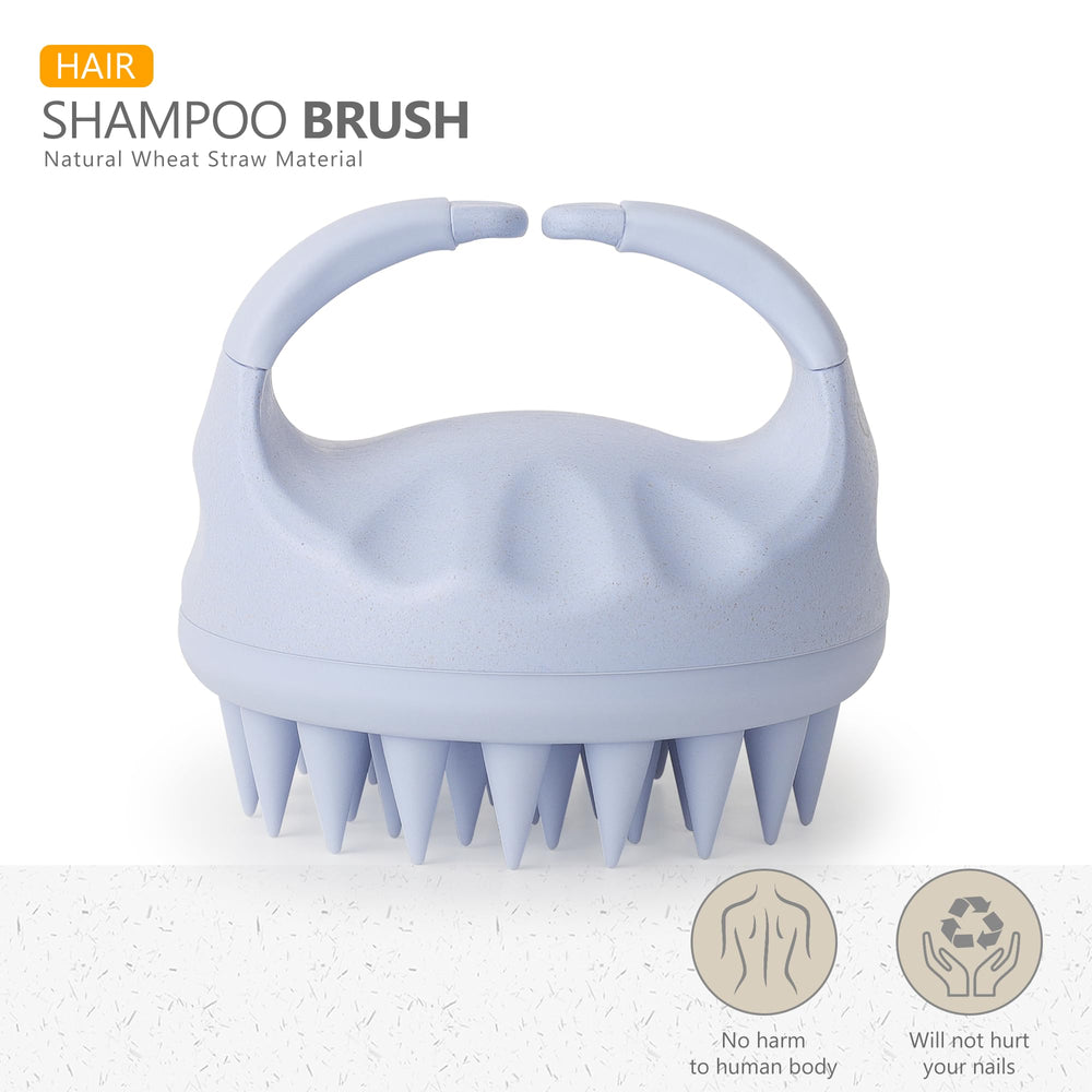 Sndyi wheat straw eco-material brush designed for safe scalp care.