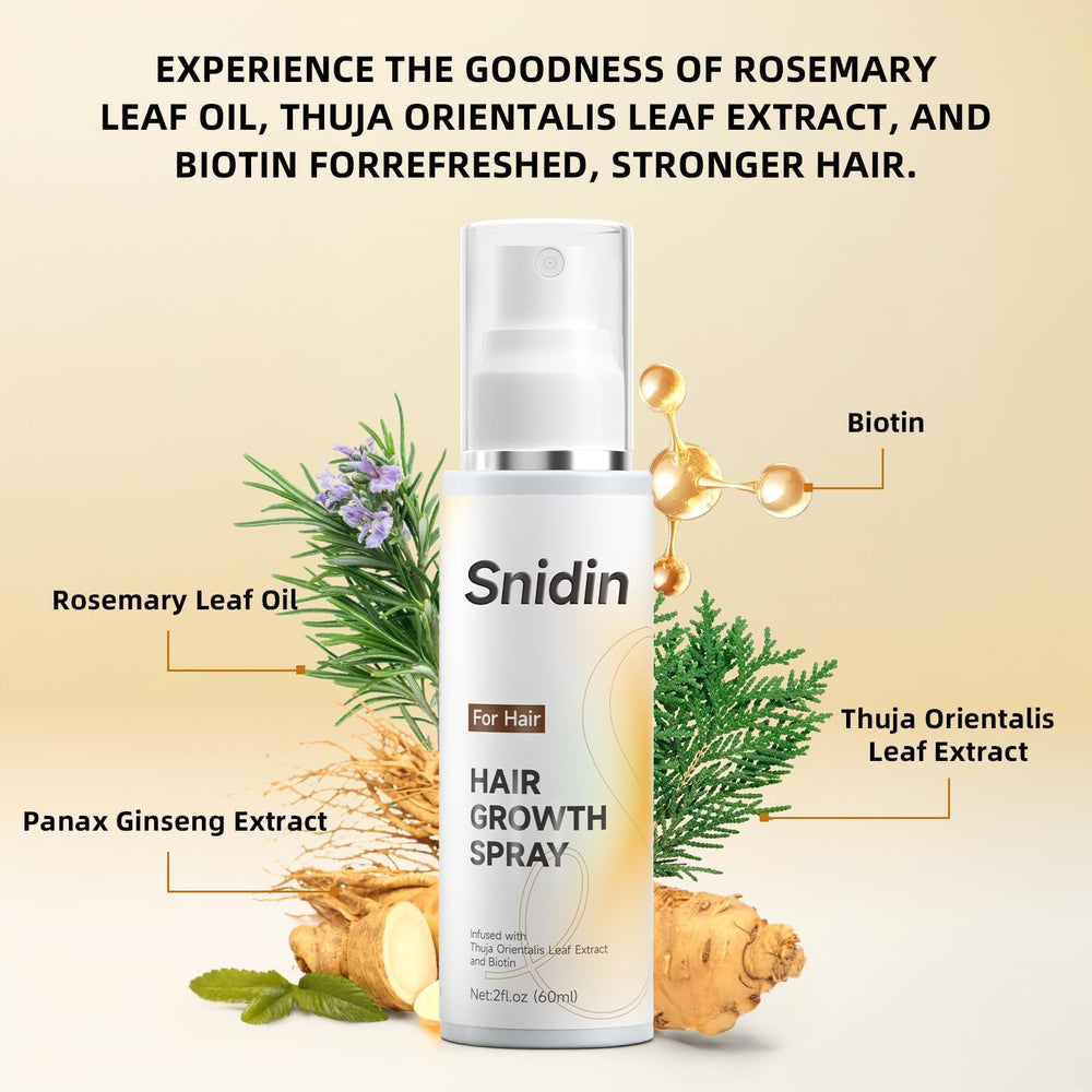 Snidin Hair Growth Spray results in fuller-looking hair appearance