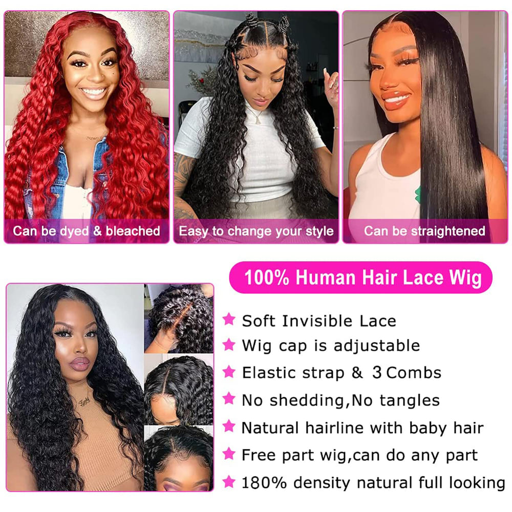 SNJON Water Wave wig texture and movement with soft waves and shine