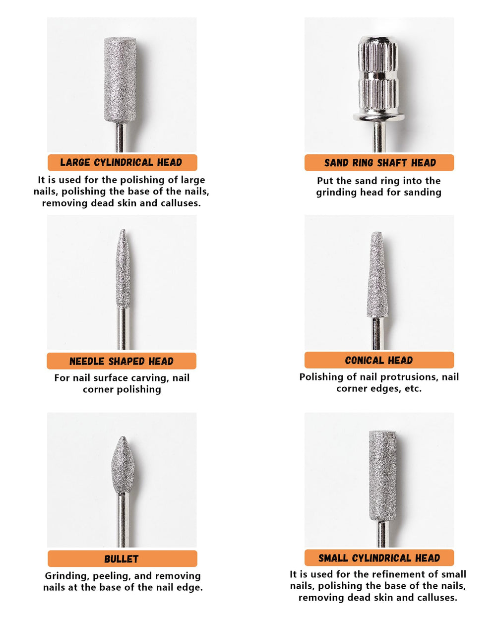 Snmzlc 6pcs sanding bands for smooth filing and finish