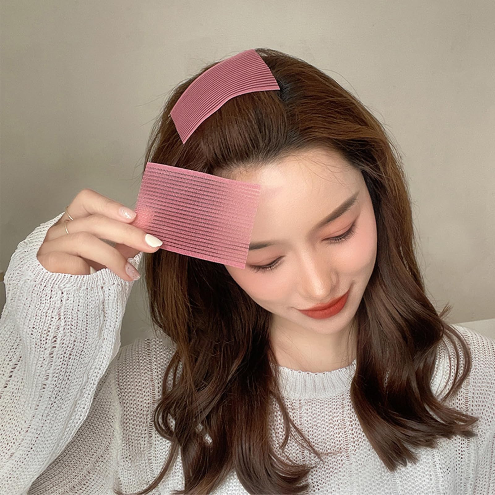 Franja verde oscuro Snmzlc Hair Pad para recogidos precisos