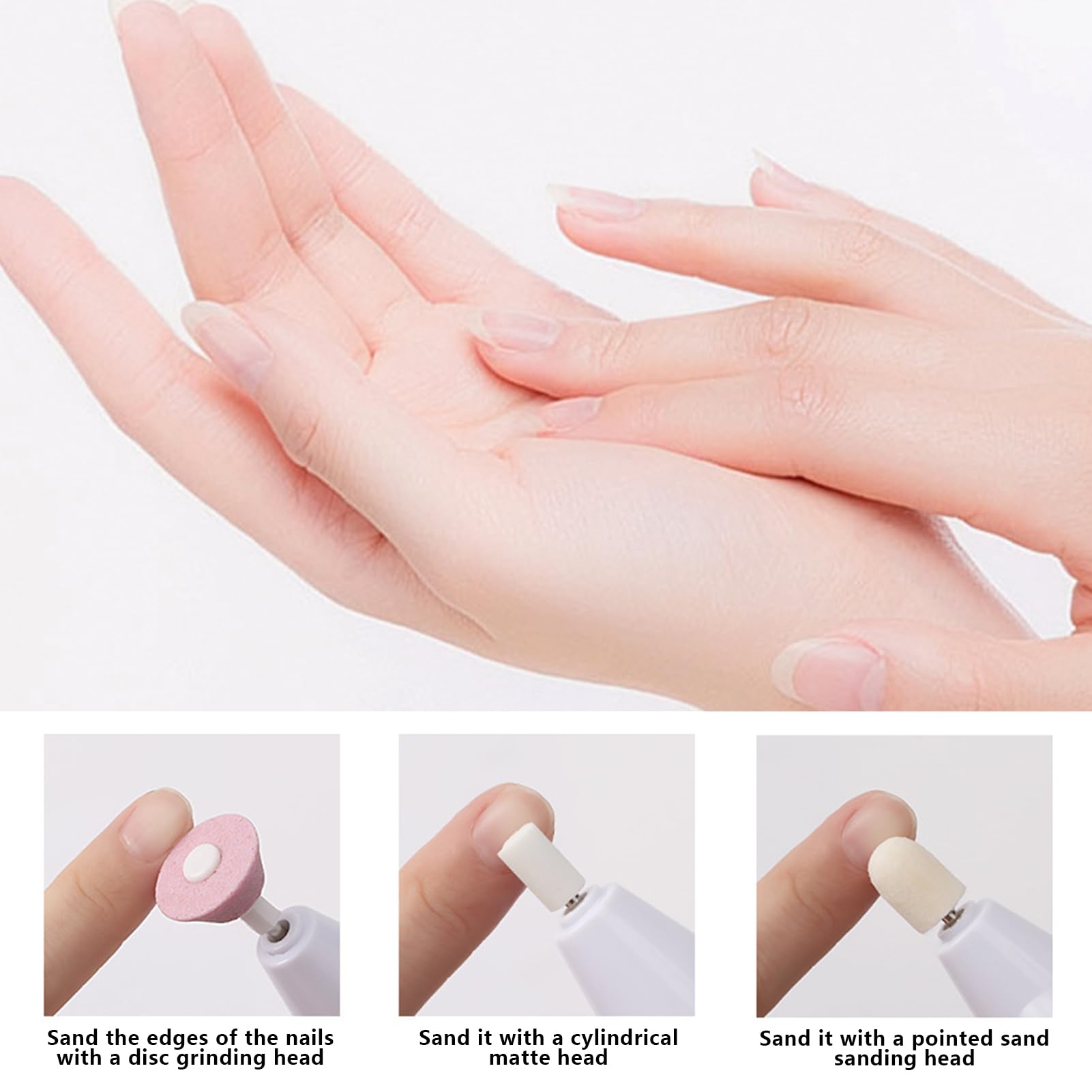 Snmzlc Nail shaping burr bits for precise contouring
