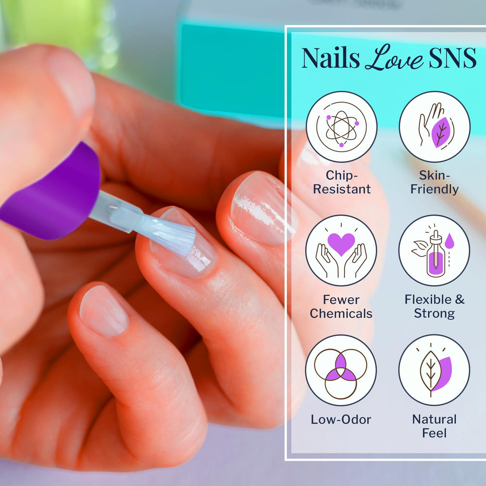 Con Nutri-Plus, SNS cuida las uñas naturales y cutículas durante la aplicación