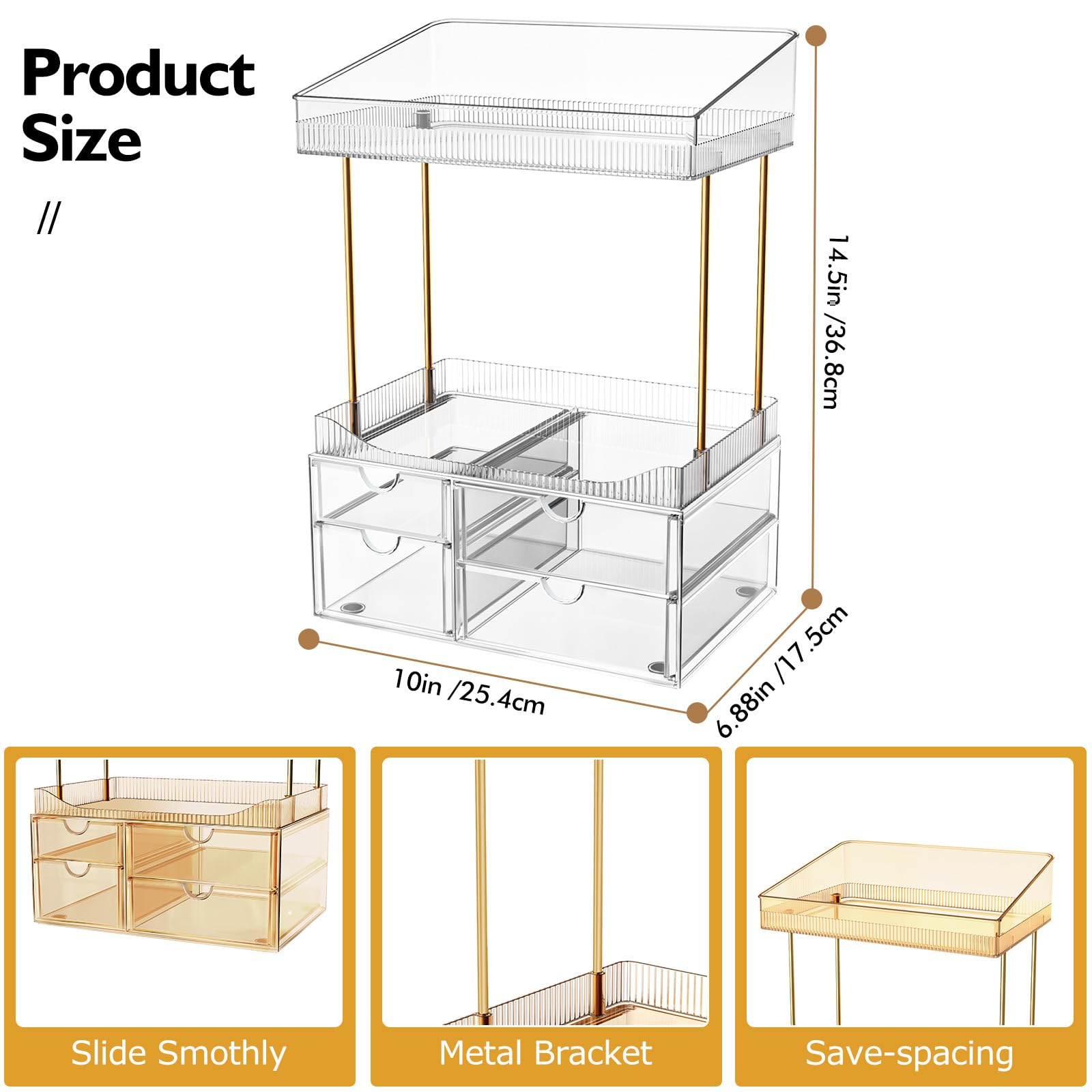 SNSLXH drawer rails close-up showing smooth glide for quick, easy drawer access