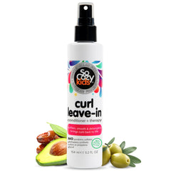 SoCozy Leave In Spray con keratina para rizos suaves y definidos.