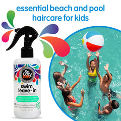 SoCozy Swim spray application demonstrates detangling and quick daily use